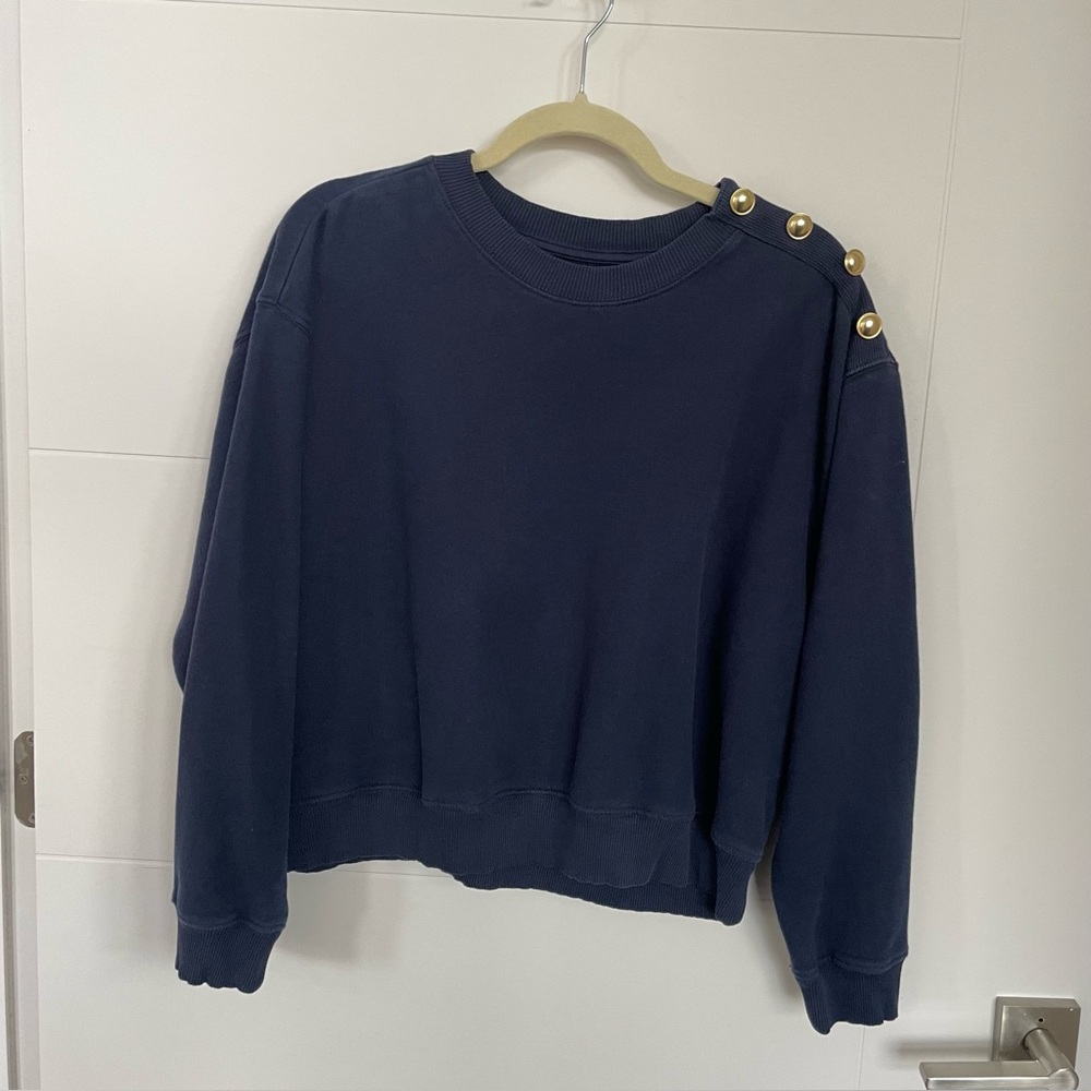 🔥AMERICAN EAGLE🔥Sweatshirt with Gold Buttons, Medium